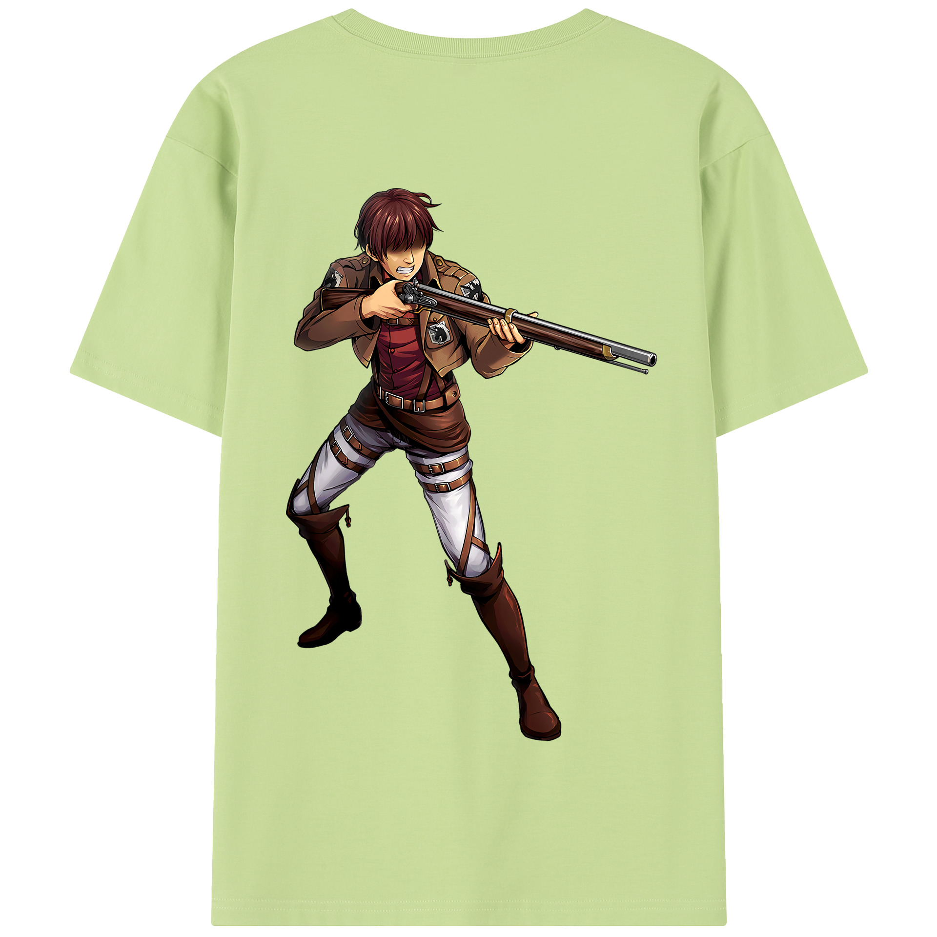 （画像用） 進撃の巨人 Attack on Titan 綿100％半袖Tシャツ（背面プリント）